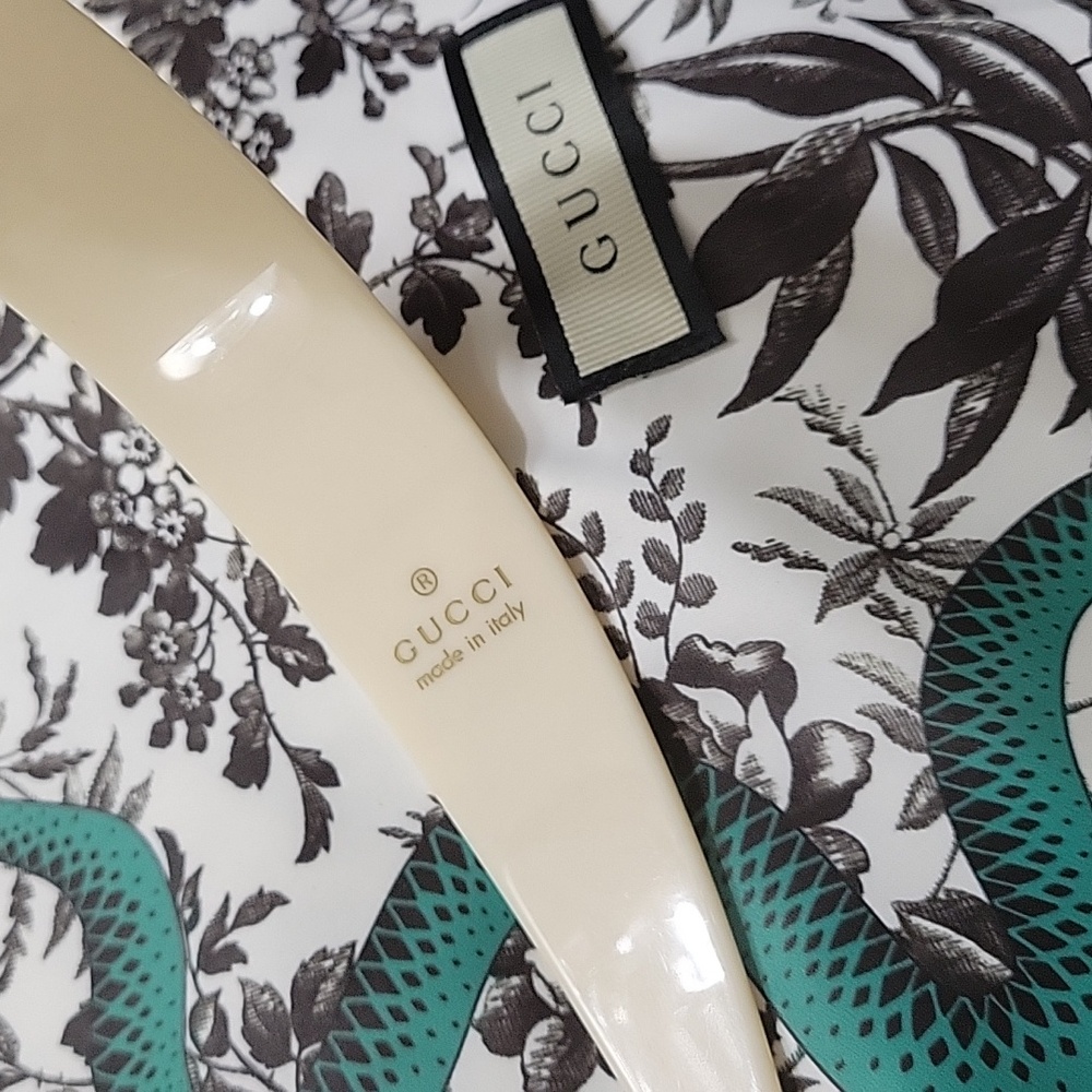 GUCCI BEIGE CRYSTAL NWOT EMBELLISHED HEADBAND - Picture 2 of 9